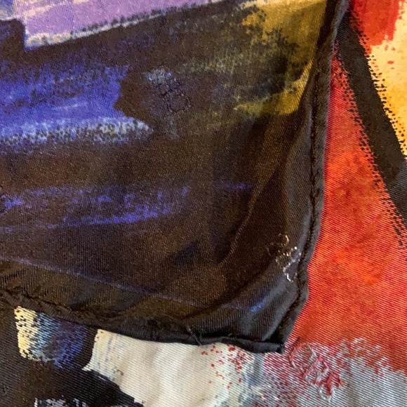 Artsy Silk Scarf by Echo for CBS AS IS - Picture 10 of 10